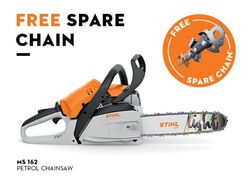 STIHL Chainsaw MS 162 12" Bar - Petrol - FREE STIHL CHAIN