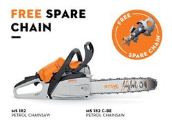 STIHL Chainsaw MS 182 16" Bar - Petrol - FREE STIHL CHAIN