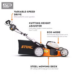 STIHL RMA 510v Specs lawn mowers ballarat